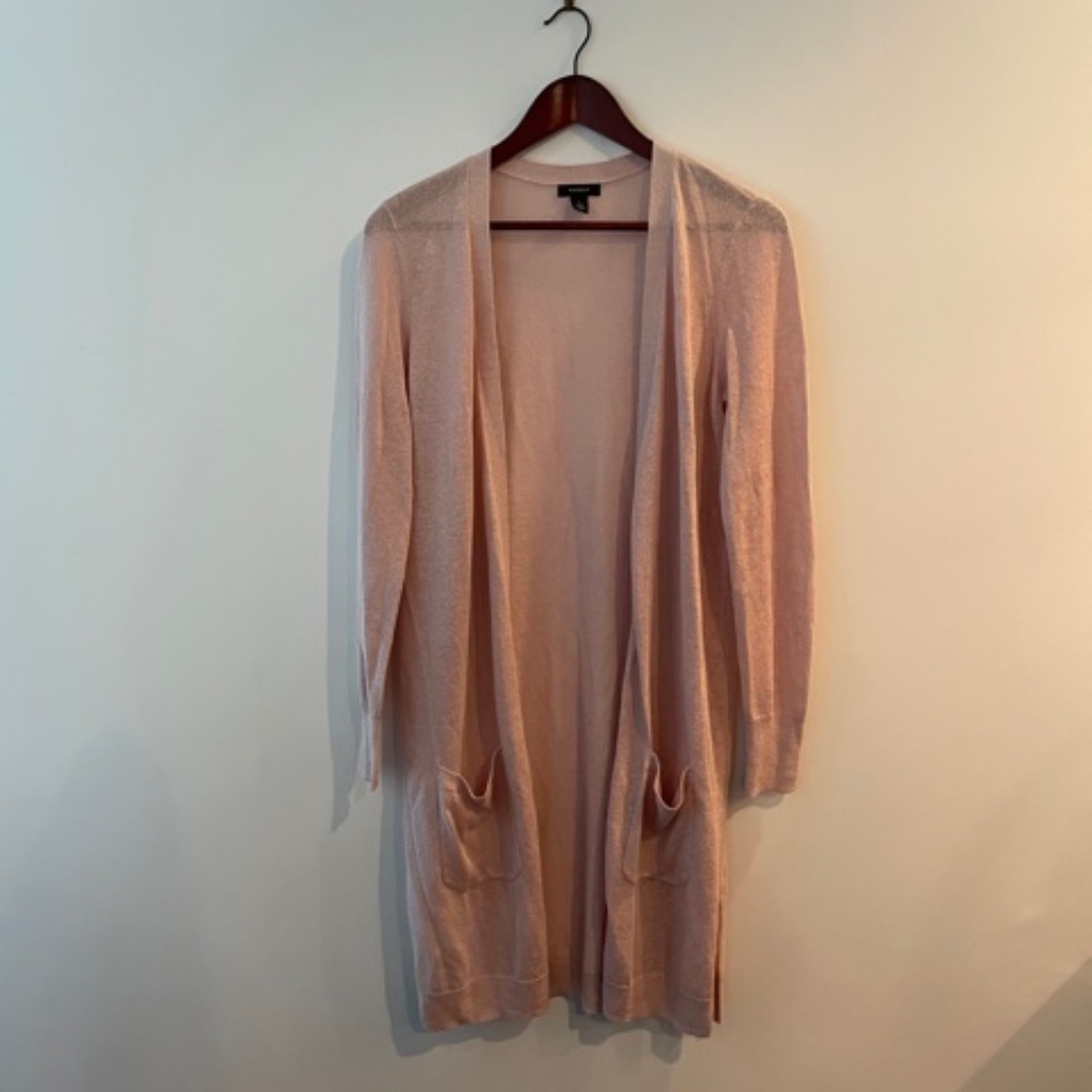 Rose Pink Linen Cardigan from Halogen